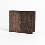 Nile Crocodile // Bi-Fold Wallet (Cognac)