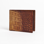 Nile Crocodile // Bi-Fold Wallet (Cognac)