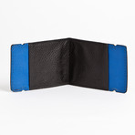 Black Caiman // Cash Cover (Matte Black with Cobalt Blue Stitch)