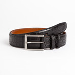 Nile Crocodile Belt // Black (28)