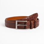 Nile Crocodile Belt // Dark Cognac (28)