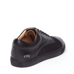 430g Leather + Nylon Low-Tops // Black (Euro: 41)