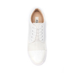 430g Leather + Nylon Low-Tops // White (Euro: 46)