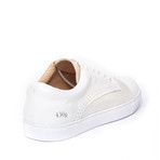 430g Leather + Nylon Low-Tops // White (Euro: 46)