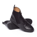 470g Leather + Nylon High-Tops // Black (Euro: 44)