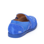 Suede + Nylon Penny Loafer // Klein Blue (Euro: 45)