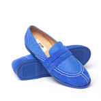 Suede + Nylon Penny Loafer // Klein Blue (Euro: 45)