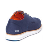 Gram // 380g Cotton Canvas Derby // Navy (US: 8.5)