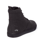 Gram // 470g Coated Canvas High-Tops // Black (DO NOT USE EURO SIZING)