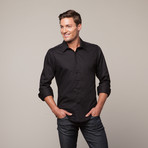 Button Up Shirt // Black (L)