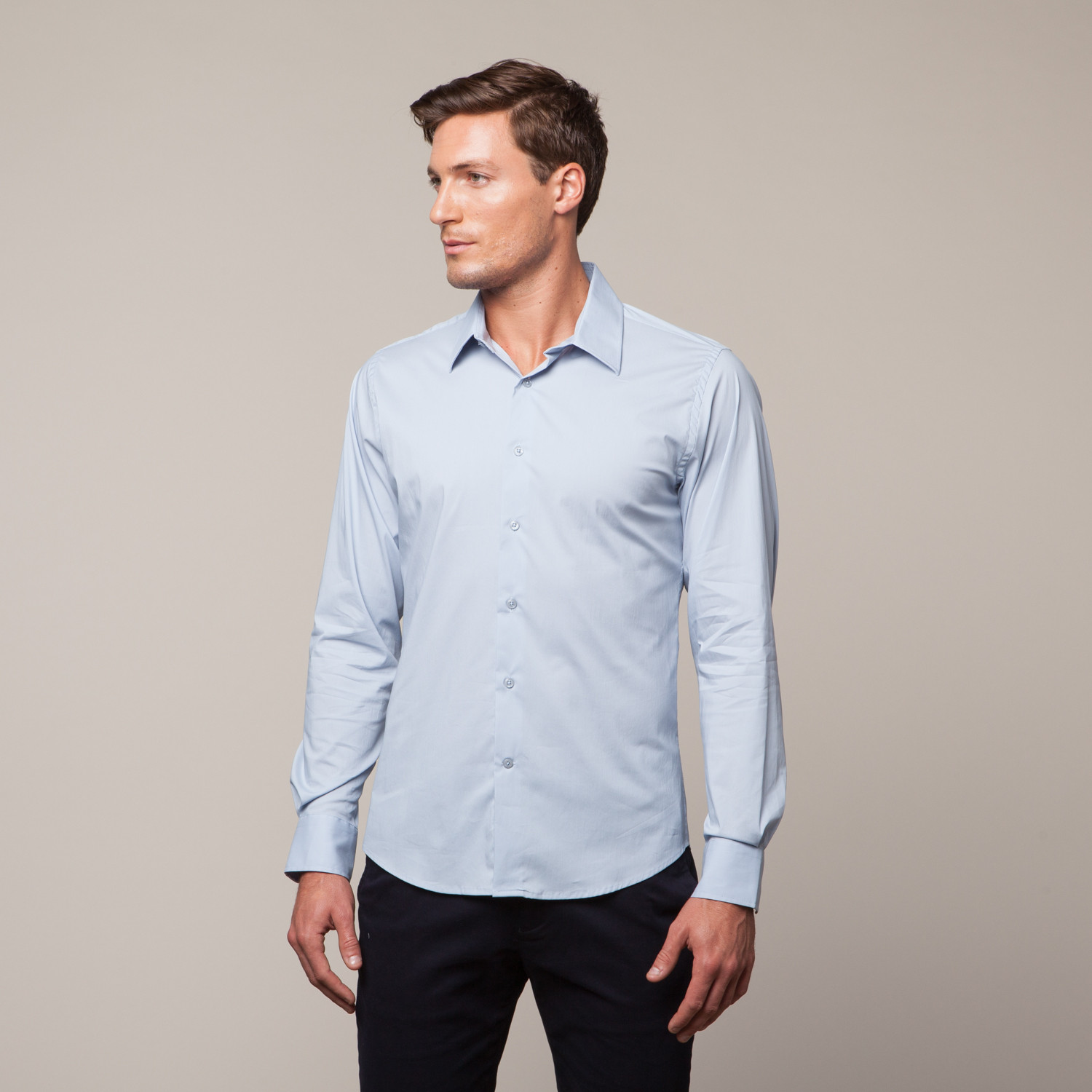 Button Up Shirt // Sky Blue (S) - Vitali - Touch of Modern