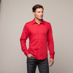 Button Up Shirt // Red (M)