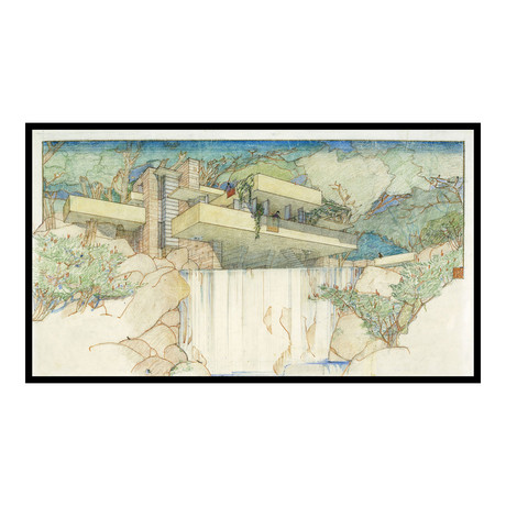 Edgar J. Kaufmann House "Fallingwater" // Mill Run, PA, 1935 (17"L x 9"W x 2"D)