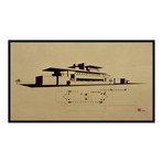 Frederick Robie House // Chicago, IL, 1908-1910 (17"L x 9"W x 2"D)