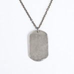 Small Dog Tag // German Silver