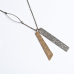 Numerology Necklace // Brass & German Silver (Dream)