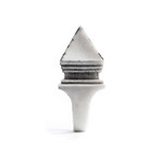 Pyramide Ring // White (Size 6)