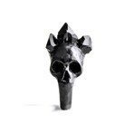 Bifacial Skull Ring // Black (Size 6)