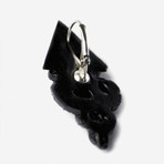 Snakes Earrings // Black