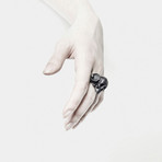 Shell Ring // Black (Size 6)