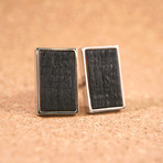 Rectangle Whiskey Barrel Cufflinks