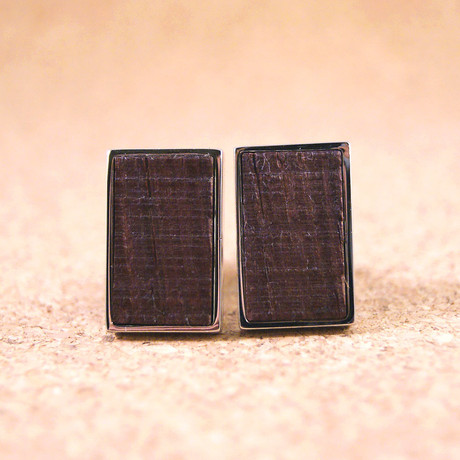 Rectangle Wine Barrel Cufflinks