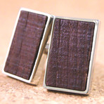 Rectangle Wine Barrel Cufflinks