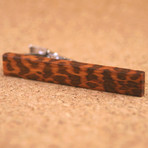 African Snakewood Tie Clip
