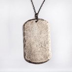 Single Dog Tag Necklace (German Silver)