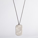 Single Dog Tag Necklace (German Silver)