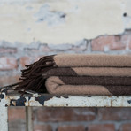 MINA // Deep Brown Wool Blanket