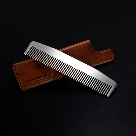 Model No. 3 // Matte Comb + Horween Leather Sheath
