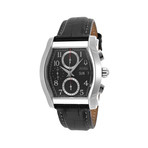 Stratford Chronograph Black Leather + Silver Dial // 63C007