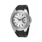 Curacao Automatic Black Rubber + Silver Dial // 63B129