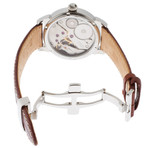 Gemini Automatic Brown Leather + Silver Dial // 63A26