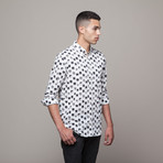 Flag Print Shirt // White (XS)