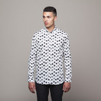 Flag Print Shirt // White (XS)