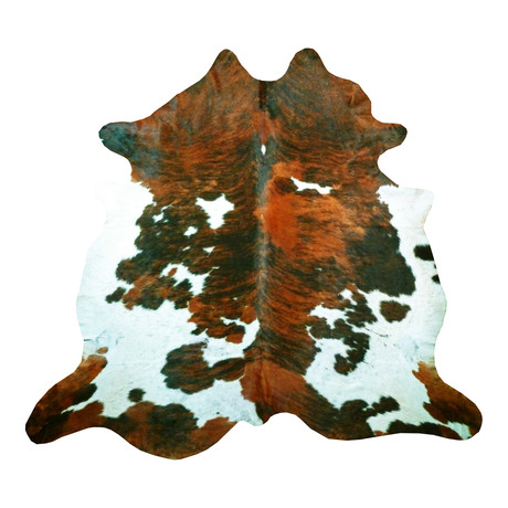 Tri-Color Exotic Brindle // Cowhide Rug Rug