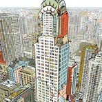 Kowloon Walled City + Manhattan // Canvas Pair