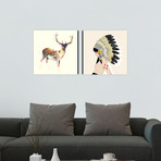 Deer + Connect the Dots // Canvas Pair