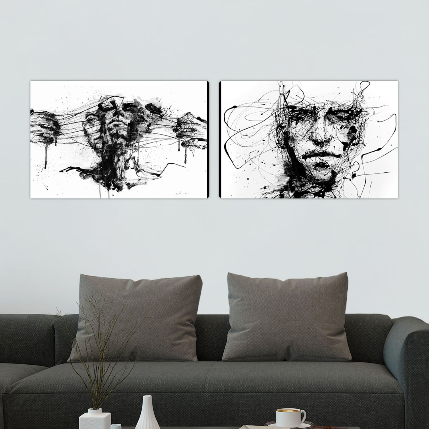 Drawing Restraints + Lines Hold the Memories // Canvas Pair - Eyes On ...