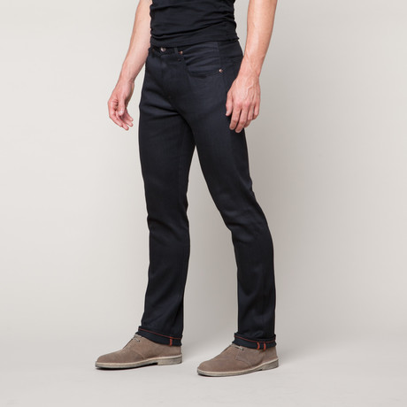 Sync Denim // St Guy Straight Fit Jeans // Black (30WX32L)