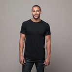 Extendo Side Zip Tee // Black (2XL)