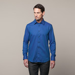 Report Collection // Button Up Shirt // Blue Doby (M)