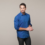 Report Collection // Button Up Shirt // Blue Doby (M)