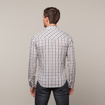 Rogue // Plaid Button Up // Brown + Blue (M)