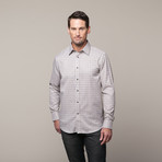 Report Collection // Button Up Shirt // Yellow + Brown Mini Check (M)