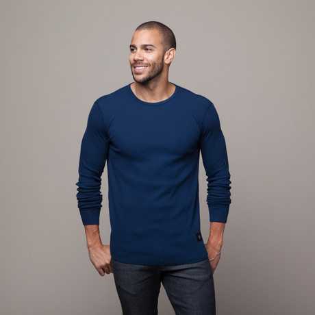 Amsterdam Long Sleeve Shirt // Blue (S)