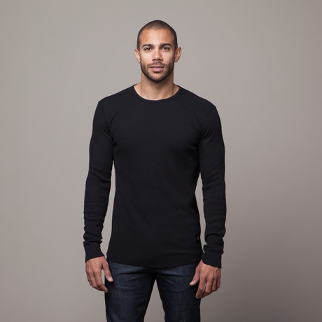 Amsterdam Long Sleeve Shirt // Black (S)