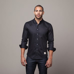 Signature Woven Button Down // Black (2XL)